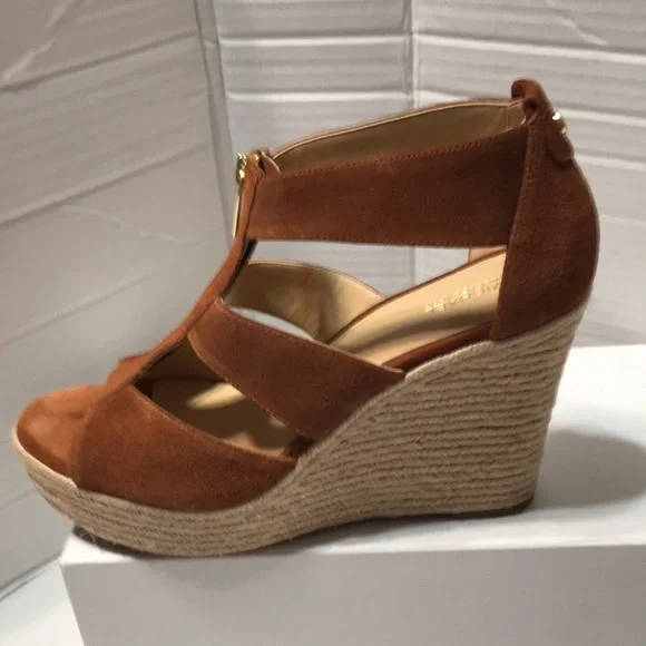 Michael kors suede leather upper espadrilles with front zipper - Picture 7 of 8